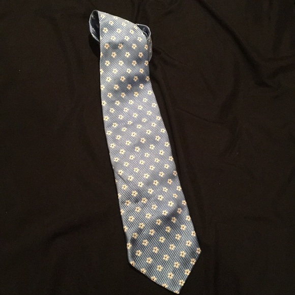 Grant Thomas Other - Grant Thomas Blue Tie With Floral Pattern
